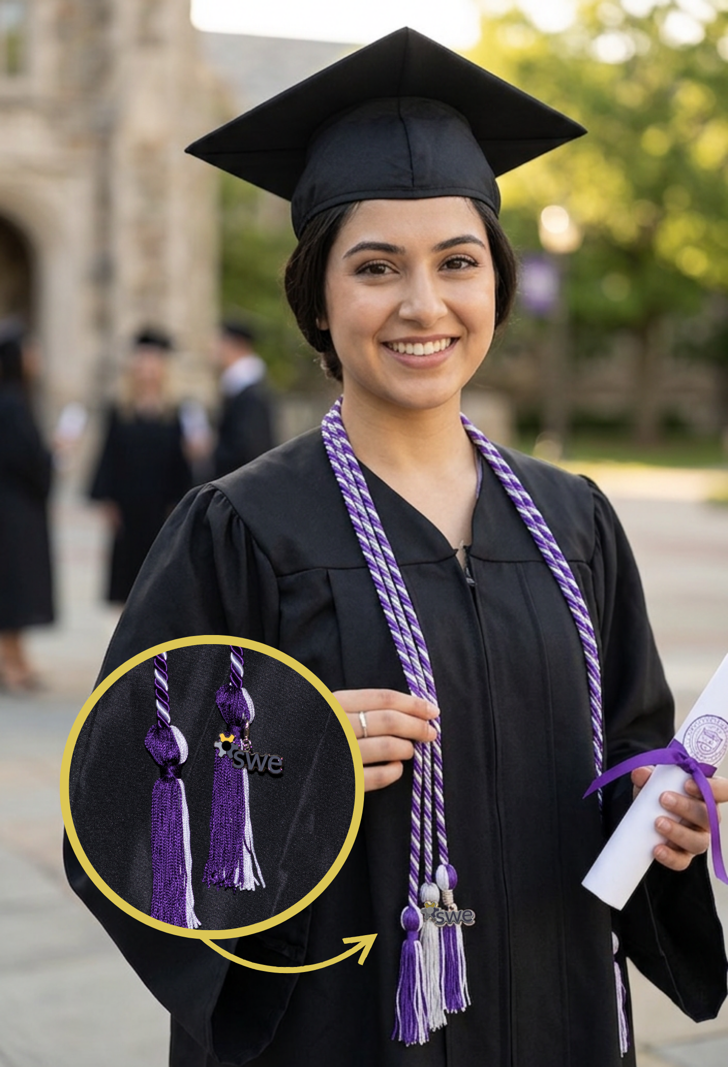 SWE Honor Cord with Charm – Bulk Order (Minimum 10 Individual Cords)