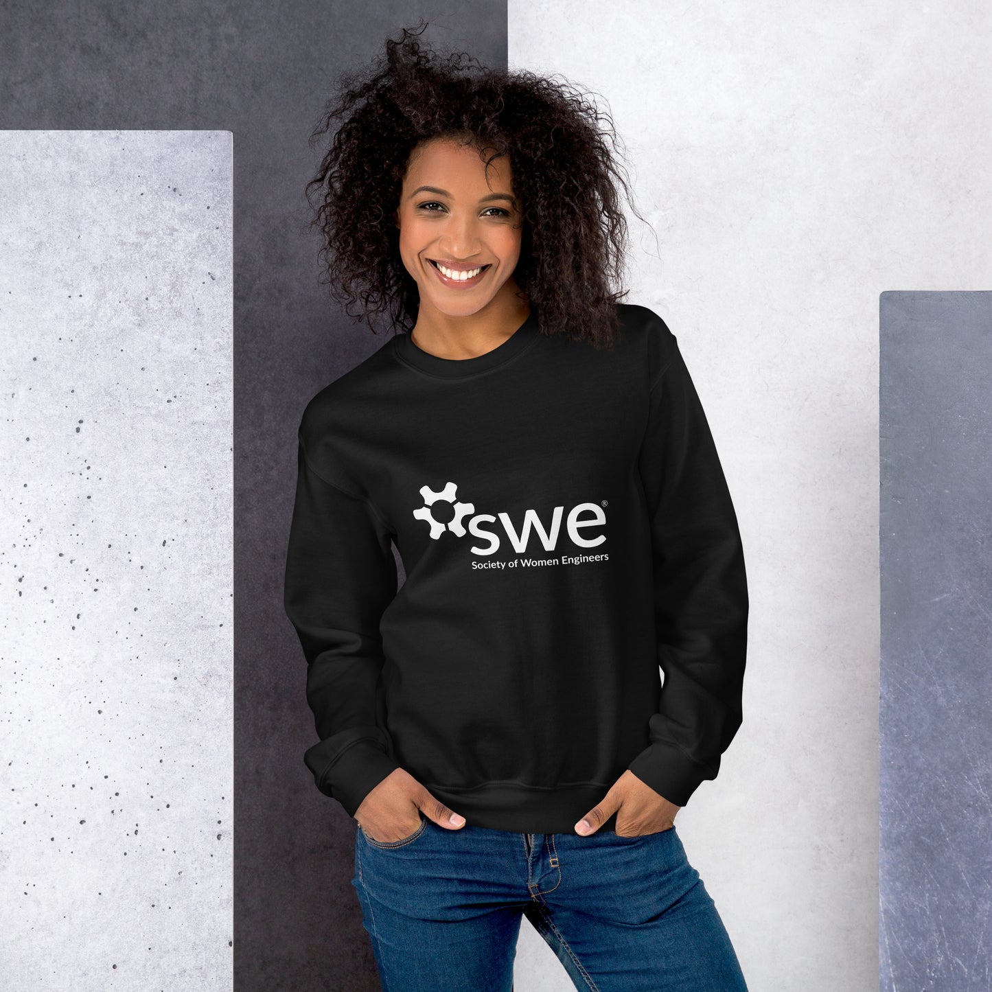 SWE Unisex Black Crew Neck