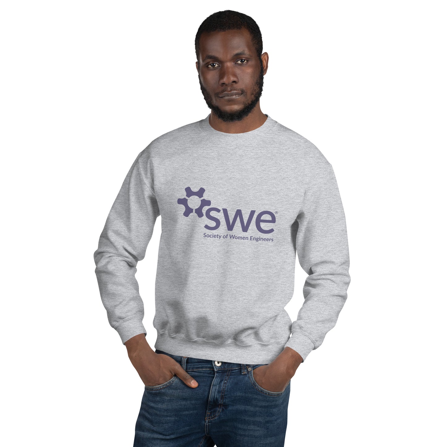 SWE Unisex Purple Logo Crew Neck