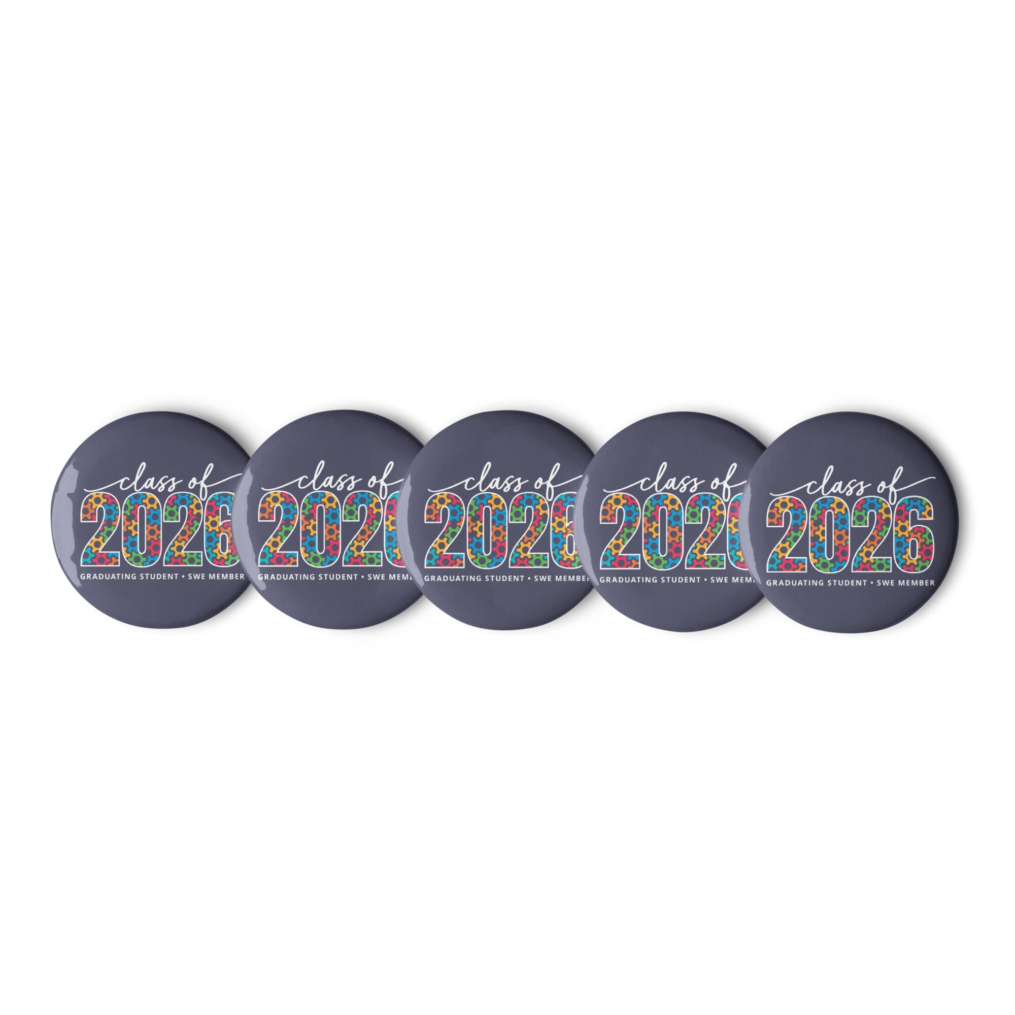 SWE Buttons 2026 Graduating Class (5-Pack) – sweSwag